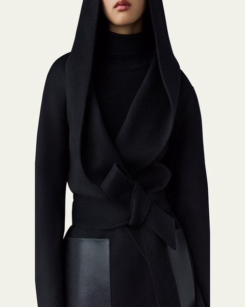 Azra Double-Face Wool Wrap Coat