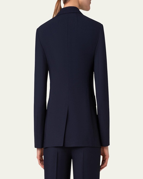 Taddeo Buttoned-Sleeve Cool Wool Jacket