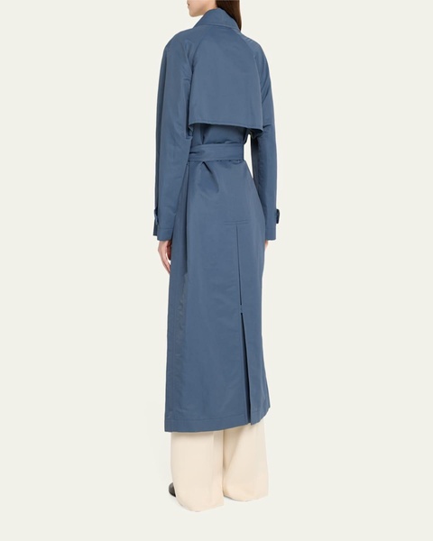 Belted Techno Silk Trench Coat