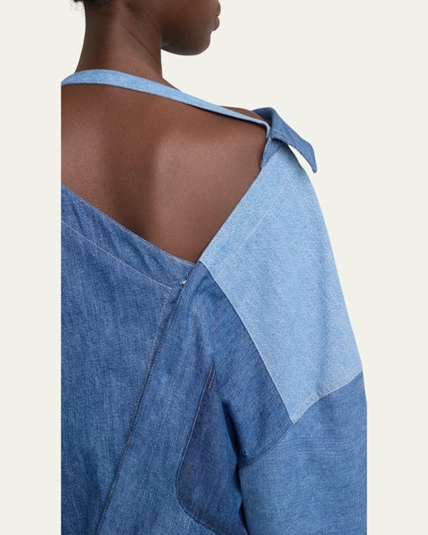 Denim Back-To-Front Shirt