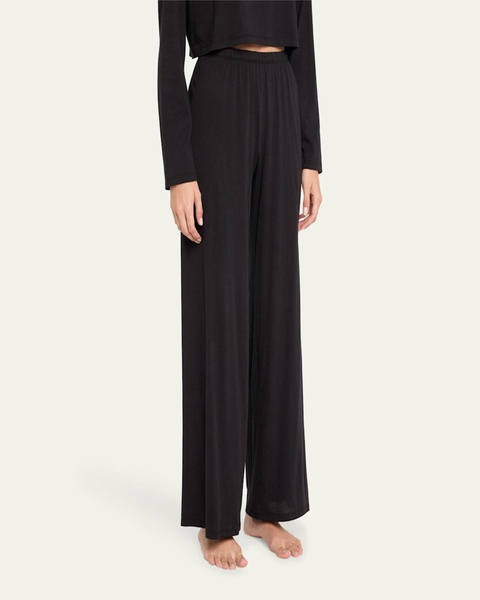 Soleil Straight-Leg Cotton Lounge Pants