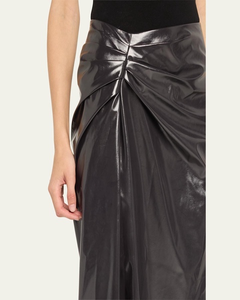 Tessa Vegan Leather Midi Skirt