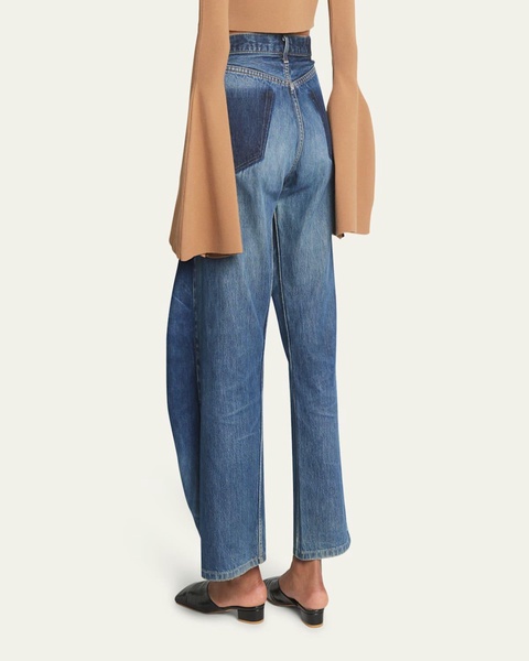 Upcycled Jeans with Side Inserts