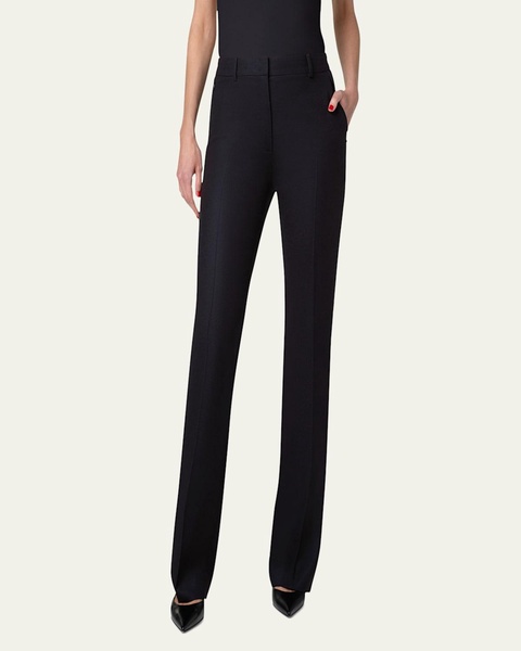 Marilyn Wool-Blend Bootcut Pants