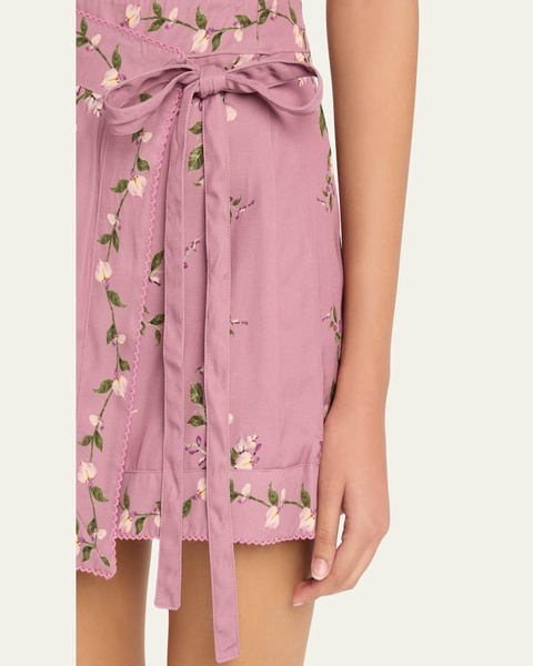 Luna Wisteria Mini Skirt Coverup