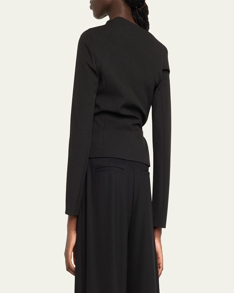 Skyla Gathered Blazer Top