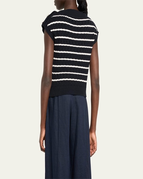 Portofino Knit Sweater with Button Detail