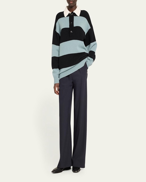 Jackson Straight-Leg Snap Pants