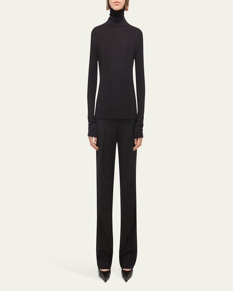 Long-Sleeve Turtleneck Top