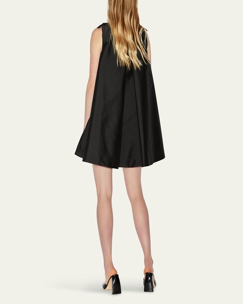 Boatneck Cape Mini Dress