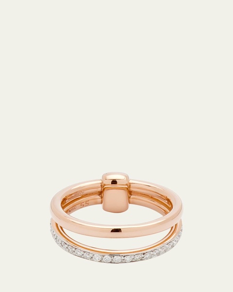 Iconica 18K Rose Gold Ring with Diamonds