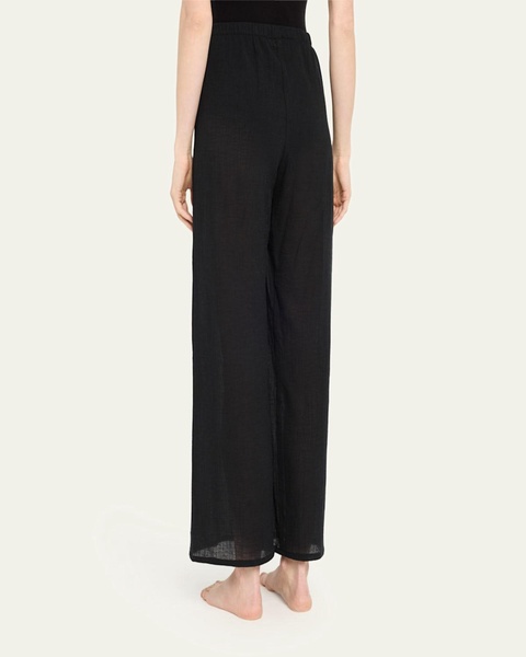 Cavani Wide-Leg Cotton Gauze Pants