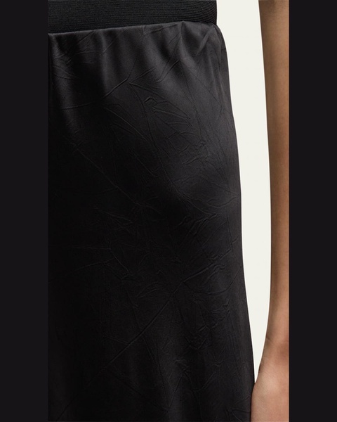 Fluid Bias-Cut Crushed Satin Pants