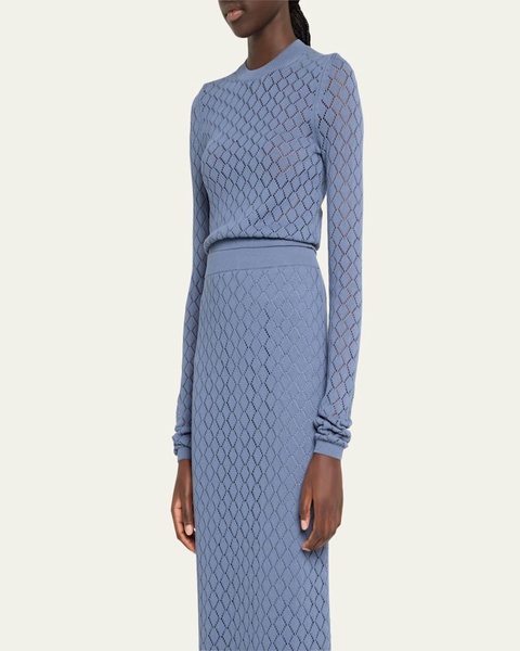 Brandi Pointelle Knit Top