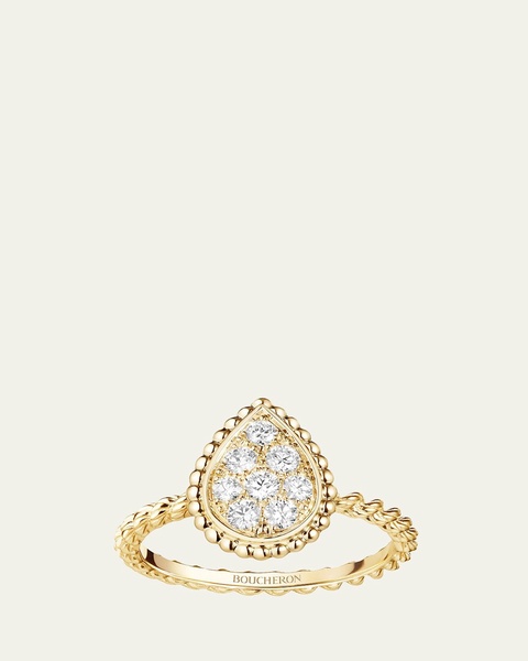 Serpent Boheme S Motif Ring with Diamonds