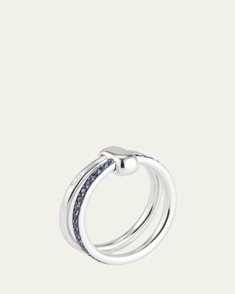Iconica 18k White Gold Sapphire Ring