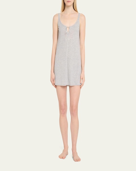 Anzu Lace-Trim Pointelle Chemise