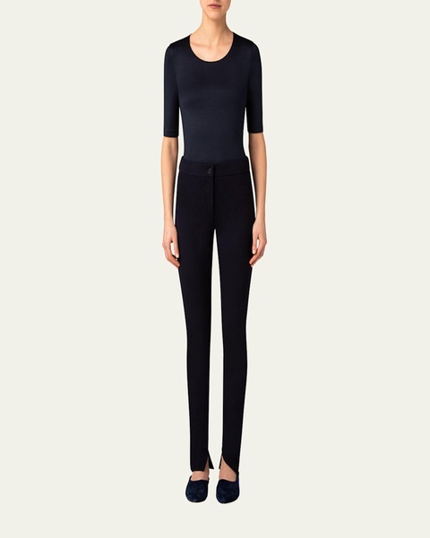 Scoop-Neck Silk Jersey T-Shirt