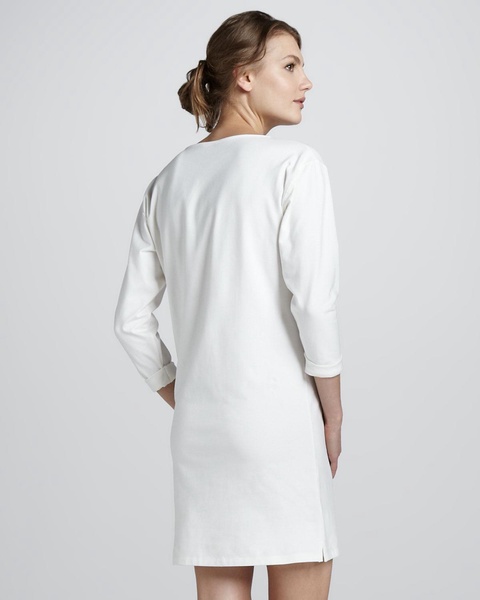 Calvin Embellished Button-Front Top