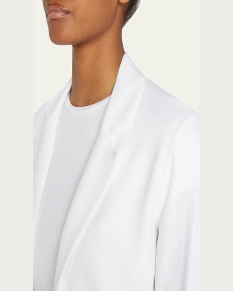French Terry One-Button Blazer