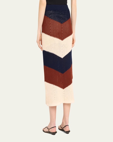 Tia Crochet Midi Skirt
