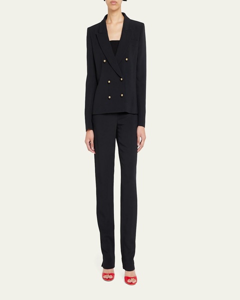 Cady Straight-Leg Trousers