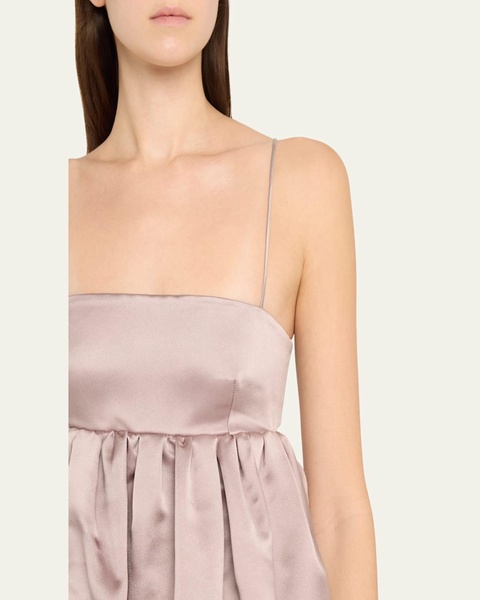 Liet Open-Back Duchess Satin Dress
