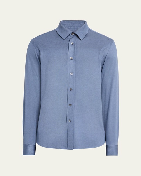 Men's Silk Pique Sport Shirt