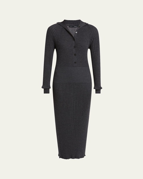 Maeve Body-Con Superfine merino Silk Maxi Dress
