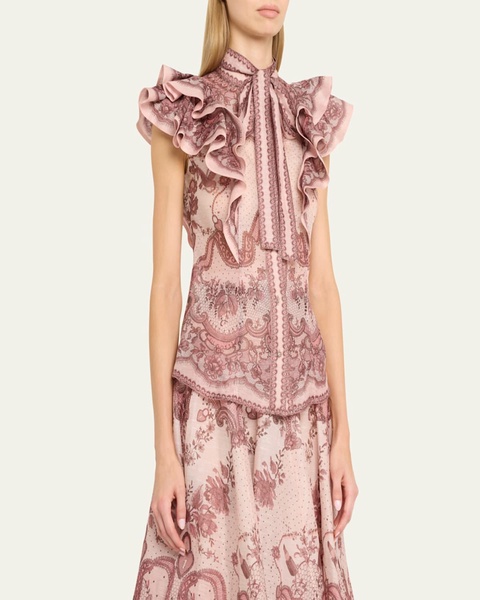 Crush Frilled Fitted Blouse