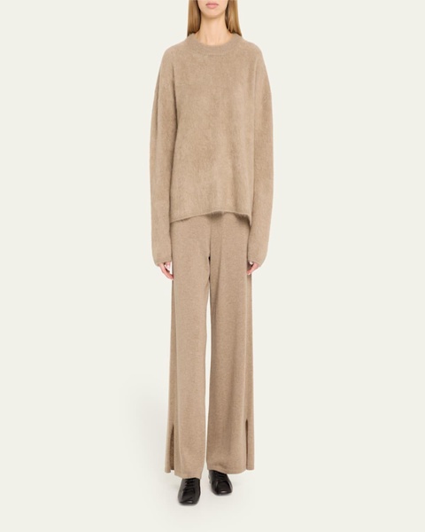 Natalia Cashmere Drop-Shoulder Sweater