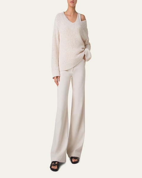 Loose Summer Tweed Knit Sweater