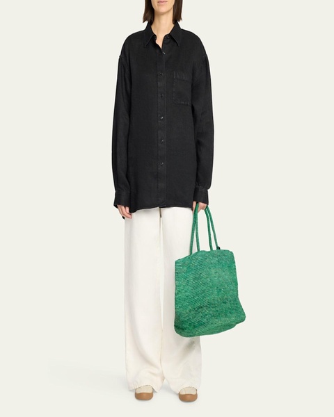 Nesson Oversized Linen Button-Down Shirt