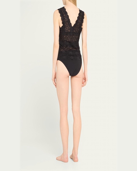 V-Neck Floral Lace Tank