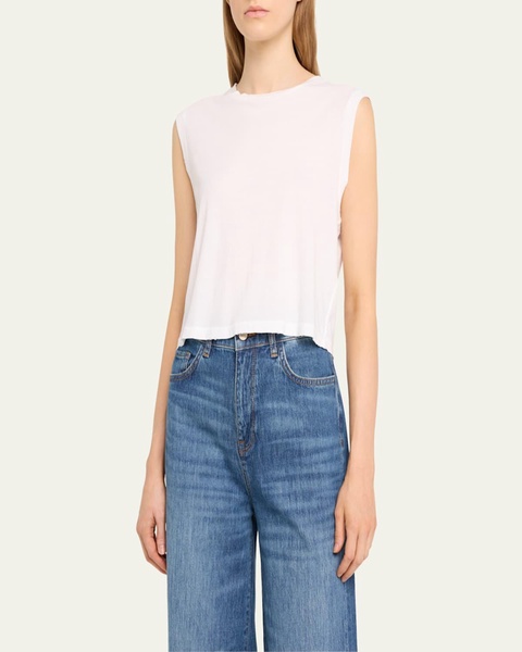 Sleeveless Cropped Babe Tee
