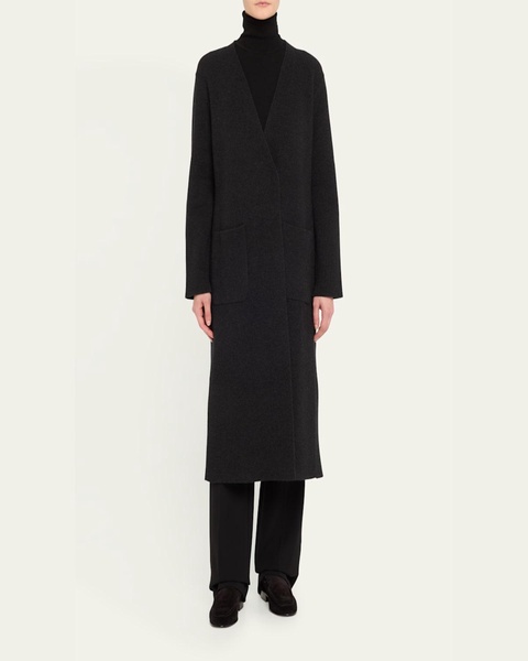 One-Button Cashmere Coat