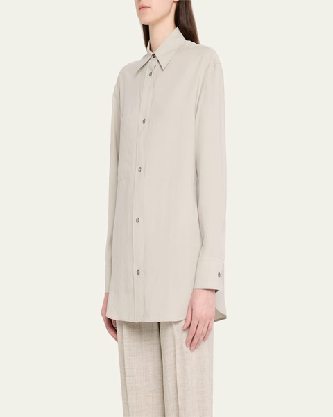Oversized Long-Sleeve Shirt