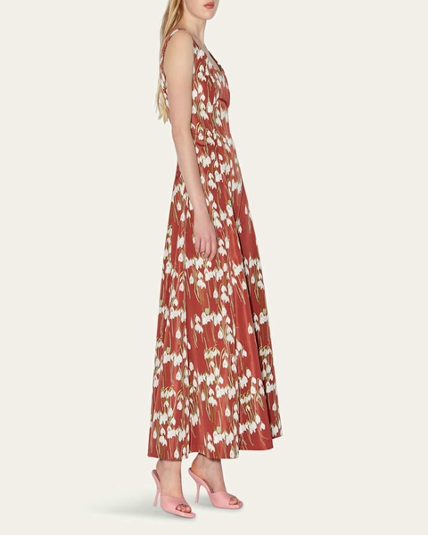 Maudette Long Floral Dress
