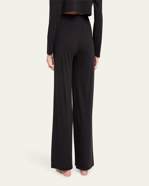 Soleil Straight-Leg Cotton Lounge Pants