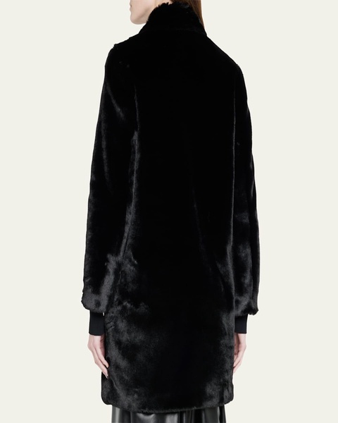 Faux-Fur Collared Coat