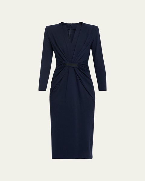 Tab Front Jersey Dress
