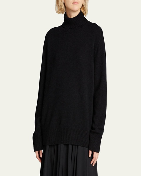 Stepny Wool-Cashmere Turtleneck Top