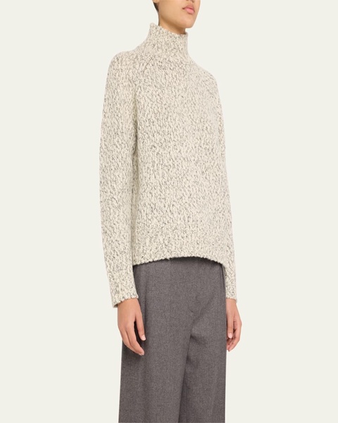 Textured Marl Turtleneck Sweater