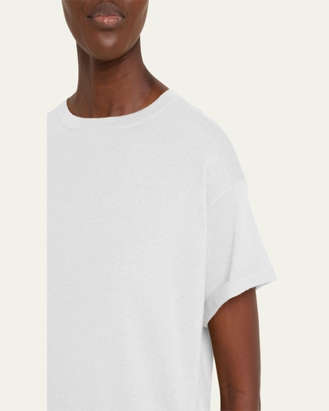 Cashmere-Blend Knit Lurex T-Shirt