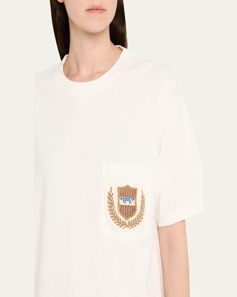 Sportsman Crest Embroidered Patch Pocket Tee