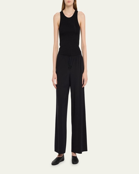 Bariem Wide-Leg Jersey Pants