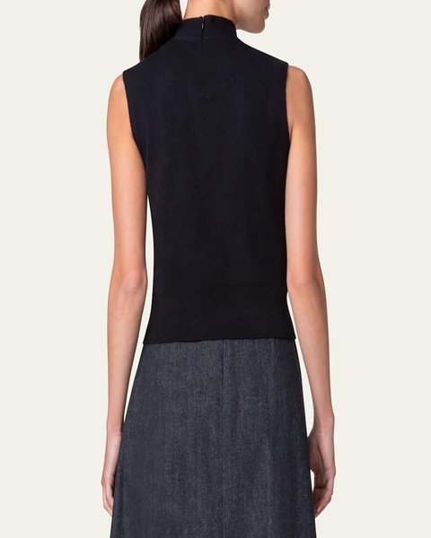 Knotted Cashmere Sleeveless Sweater