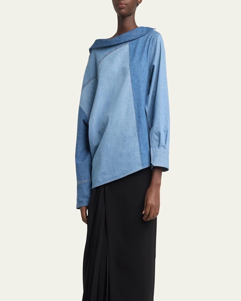 Denim Back-To-Front Shirt