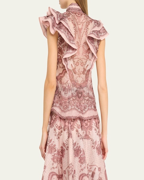 Crush Frilled Fitted Blouse