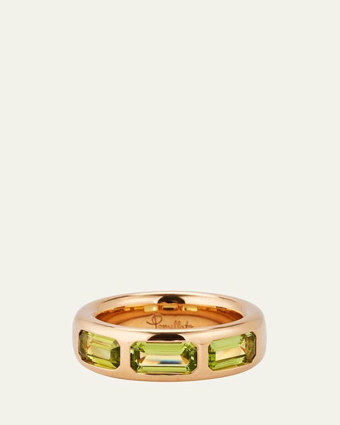 18K Rose Gold Iconica Ring with Peridot